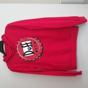 DUFF Beer, Aurimoda, Womens Size Medium, Sweatshirt / Hoodie, NWT, fleece lined.